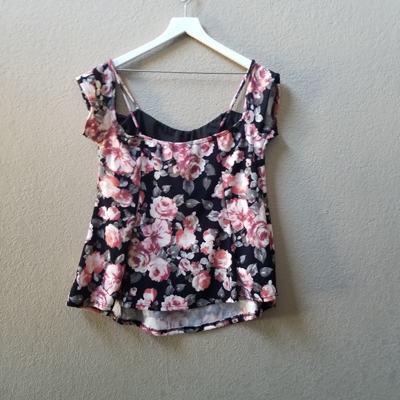 Floral off the shoulders top plus size 3x - Picture 3 of 4